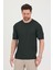 Erkek Bisiklet Yaka Fitilli Kısa Kollu Ince Triko T-Shirt 1