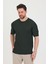 Erkek Bisiklet Yaka Fitilli Kısa Kollu Ince Triko T-Shirt 5