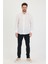 Erkek Slim Fit Dar Kalıp Uzun Kol Pamuklu Keten Efekt Gömlek 2