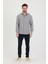 Erkek Slim Fit Dar Kalıp Uzun Kol Pamuklu Keten Efekt Gömlek 3
