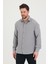 Erkek Slim Fit Dar Kalıp Uzun Kol Pamuklu Keten Efekt Gömlek 4