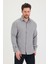 Erkek Slim Fit Dar Kalıp Uzun Kol Pamuklu Keten Efekt Gömlek 5