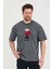 Bisiklet Yaka Oversize Ayıcık Baskılı Salaş Unisex T-Shirt 1