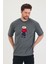 Bisiklet Yaka Oversize Ayıcık Baskılı Salaş Unisex T-Shirt 2