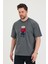 Bisiklet Yaka Oversize Ayıcık Baskılı Salaş Unisex T-Shirt 3