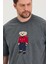 Bisiklet Yaka Oversize Ayıcık Baskılı Salaş Unisex T-Shirt 5
