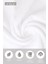 6'lı Beyaz Banyo Havlusu - 70x140 cm, 490 gr, %100Pamuk, Spa ve Otel Havlusu, Günlük Kullanıma Uygun 2