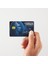American Express Blue Parlak Yüzeyli Kart Kaplama Sticker 1