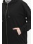 Iki Iplik Kapüşonlu Sweatshirt 9488-01 Siyah 4