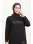 Baskılı Sweatshirt 0540-01 Siyah 3