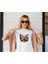 Kelebek 3D Baskılı Özel Tasarım Oversize Tshirt 1