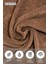 4'lü Kahverengi El Havlusu - 50 x 90 cm , 225 Gr, Pamuk, Spa ve Otel Havlusu, Günlük Kullanıma Uygun 5