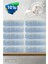 10'lu Mavi Greek El Havlusu - 50 x 90 cm , 225GR, Pamuk, Spa ve Otel Havlusu, Günlük Kullanıma Uygun 1