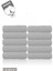 10'lu Gri Greek El Havlusu - 50 x 90 cm , 225GR, Pamuk, Spa ve Otel Havlusu 2