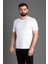 Erkek Beyaz Basic O Yaka T-Shirt 1