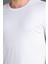 Erkek Beyaz Basic O Yaka T-Shirt 2