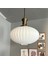 Elegant Beyaz Cam Tekli Avize Eskitme Knob Tokmak Başlık Sarkıt Lamba Restoran Salon Aydınlatma 5