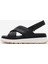 Tuscan Cross Kadın Black Leather Sandalet 26182233 1