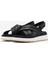Tuscan Cross Kadın Black Leather Sandalet 26182233 3