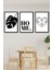 Home Temalı Tablo Seti Çerçeve Görünümlü 3 Parça 2