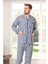 4007 Erkek Poplin Pijama Takımı-Gaffur Pijama Mavi 1