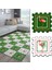 Dijital Yeşil Filamingo Desenli Mutfak-Oturma Odası-Salon Halısı/yapboz Halı/puzzle Halı/ Japon Halı 1