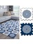 Dijital Osmanlı Motif Desenli Mutfak-Oturma Odası-Salon Halısı/yapboz Halı/puzzle Halı/ Japon Halı 1