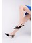 Bej Kadın Topuklu Stiletto Günlük Ayakkabı 5
