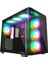 Loopy Plus Siyah 7*12CM Argb Fan 950W 80 Plus Standart Temperli Cam Kumandalı Atx Mid-T Gaming Oyuncu Kasası 1