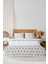 Siyah Mini Kalpler Çift Kişilik Baskılı Pike 200 x 220 cm 2
