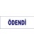 Ödendi Kaşesi, 912 (51*19 mm) Mavi Keçeli Otomatik Kaşe 2