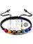 Kahve El Yapımı 7 Çakra Boncuklu Bilezik 6mm Doğal Taş Dize Örgülü Yoga Reiki Şifa Denge Bilezikler & Bilezikler Meditasyon Hediye (Yurt Dışından) 3