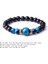 21CM Tarzı Saf Altın Rengi Doğal Taş Bileklik Erkek Kraliyet Mavi Kaplan Gözü Bileklik Sağlıklı Enerji Bileziği Moda Cz Şanslı Siyah Oniks Boncuk Pulsera (Yurt Dışından) 4