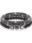C72 Lüks ve Vintage Mat Hematit Boncuklu Erkek Bileklik Cool Geometri Taş Şans Bileklik Homme Pulseira (Yurt Dışından) 4