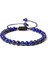Ayarlanabilir Stil 4. Kalsedon Doğal Taş Ametist 6mm Boncuklu Bileklik Kadın Erkek Örme Bilezik Lapis Lazuli Mavi Mor Akik Meditasyon Takı (Yurt Dışından) 5