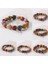 No.16 Boyutu Doreenbeads Ettyle Moda Glazür Seramik Boncuklu Zarif Bileklik Strand Bilezik Çok Renkli Esnek Sevgililer Hediyesi (Yurt Dışından) 3