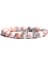 19CM Tarzı Tip 4 Kadın Doğal Pembe Zebra Taşı Boncuk Bilezik Moda Pembe Aventurin Karpuz Taşlı Taç Kolye Bilezik Takı Hediye (Yurt Dışından) 2