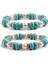 Stil 8 Moda Vintage Boho Çekic Bilezik Bileklik Kadın Doğal Taş Mavi Turkuaz Boncuk Strand Bilezik Erkek Takı Pulseras Mujer (Yurt Dışından) 2
