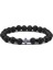 Model Dua Erkek Kadın Bilezik Hematit Haç Tespih Doğal Taş Boncuk Isa Oniks Meditasyon Bilezikler Takı Hediye Pulsera (Yurt Dışından) 2