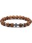 Kara Lav 8mm Boncuklar Haç Hematit Bilezik ve Bilezikler Doğal Siyah Lav Taşı Charm Bilezik Kadın ve Erkekler Için Yoga Takı Pulseras Hombre (Yurt Dışından) 4