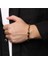 17CM Tarzı Pas Kırmızısı Doğal Kaplan Gözü Bilezik Erkek El Yapımı 4* Dikdörtgen Taş Boncuk Bilezik Elastik Kadın Takı Gümüş Renkli Şans Kolye Pulsera (Yurt Dışından) 4