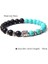 23CM Tarzı Siyah Tabanca Kaplama 42 Kds Buddha Kafa Bileziği Erkek Doğal Çakra Şanslı Kaplan Gözü Dzi Agat Taş Boncuk Bilezik Vintage Elastik Pulsera Kadın Takı (Yurt Dışından) 5