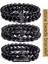 160-170MM Stili No.13 Boyutu Cz Taç Bilezik Seti Siyah Mat Taş Boncuklar Bracciali Femme Arkadaş Bilezikler Kadınlar Için Erkekler Takı Mens Bracciali Uomo (Yurt Dışından) 5