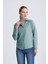 | Kadın Oversize Basic Gömlek - Rahat Kalıp, Düğmeli Uzun Kollu Günlük Gömlek 2