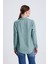 | Kadın Oversize Basic Gömlek - Rahat Kalıp, Düğmeli Uzun Kollu Günlük Gömlek 4