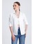 | Kadın Oversize Basic Gömlek - Rahat Kalıp, Düğmeli Uzun Kollu Günlük Gömlek 3