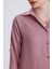 | Kadın Oversize Basic Gömlek - Rahat Kalıp, Düğmeli Uzun Kollu Günlük Gömlek 2