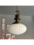 Elegant Beyaz Cam Tekli Avize Eskitme Başlık Retro Sarkıt Lamba Restoran Salon Aydınlatma 4