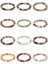 18CM Tarzı Yosun Jasper 8mm Şans Taşı Iyileştirici Doğal Taş Bileklik Erkek Kadın Kristal Jaspis Kuvars Sevgililer Hediye Takı (Yurt Dışından) 2