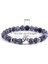 23CM Tarzı Siyah Tabanca Kaplama Erkek Bileklik Hava Agat Bilezik Kadınlar Köpek Patisi Gümüş Kaplama Bilezik Femme Doğa Enerjisi Taş Boncuk Pulsera Takı (Yurt Dışından) 4
